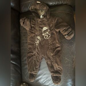 Carter's Brown Monkey Winter One Piece